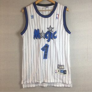 Vintage Adidas X Hardwood Classics Orlando Magic  #1 Tracy Mcgrady Mens Jersey